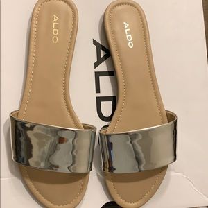 Aldo silver sandals